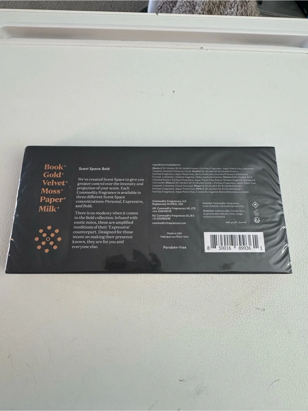 Commodity scent space